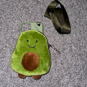 iPhone 11 Pro Plush Avocado Pocket Phone Case